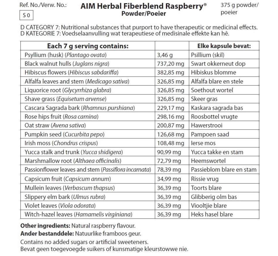 Herbal Fiberblend Raspberry